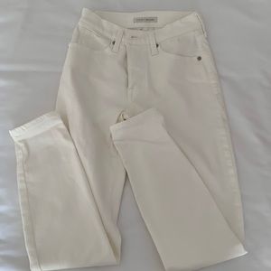 Lucky Brand White Jean Bridgette High Rise Skinny
